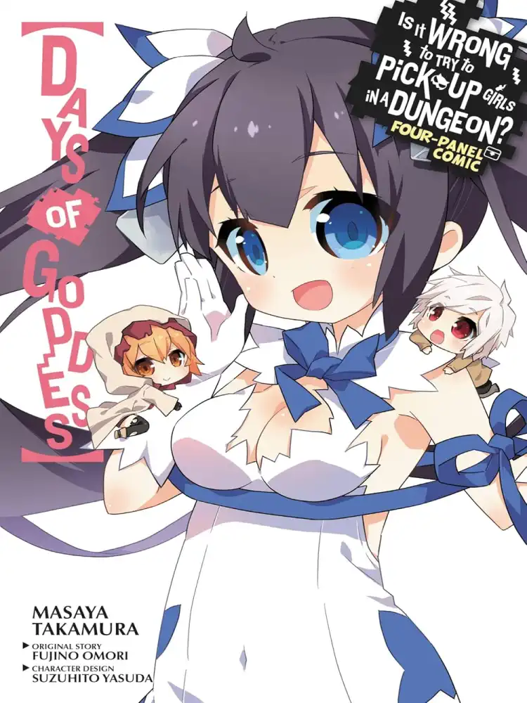 9780316480130 Is It Wrong to Try to Pick Up Girls in a Dungeon? Four-Panel Comic: Days of Goddess
