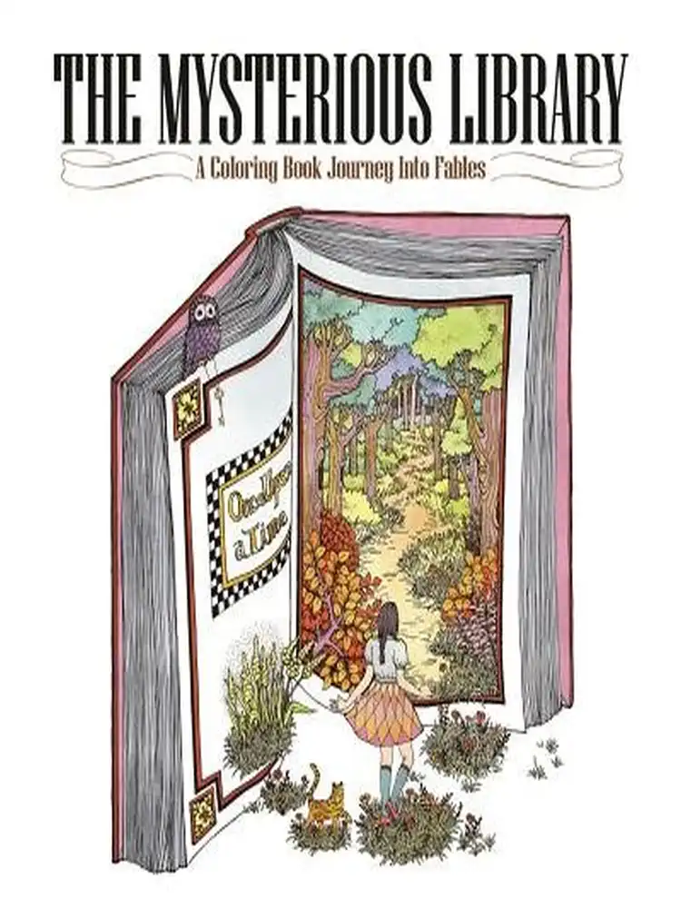 9781626924604 The Mysterious Library: A Coloring Books Journey Into Fables